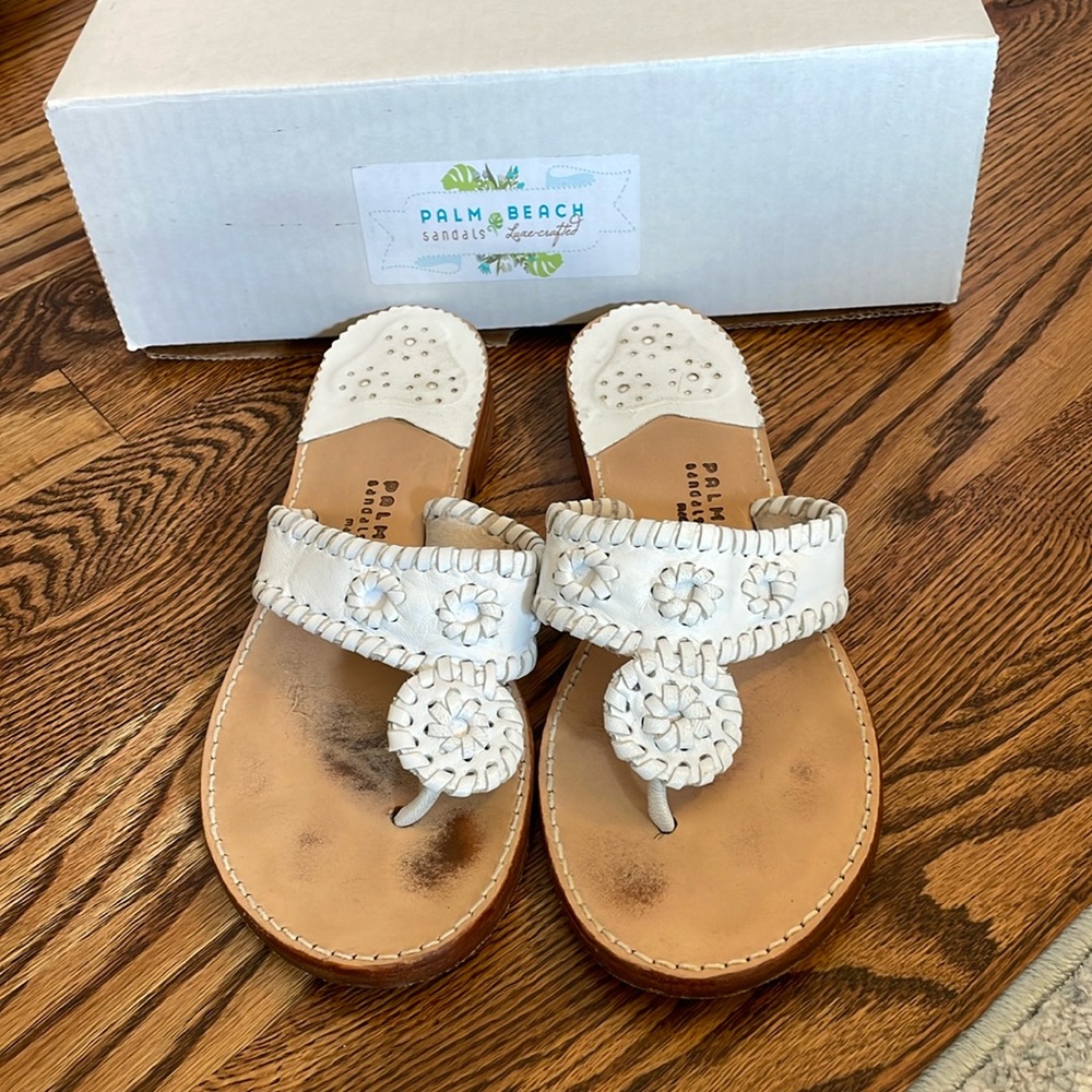 Original Palm Beach Sandals white 8.5